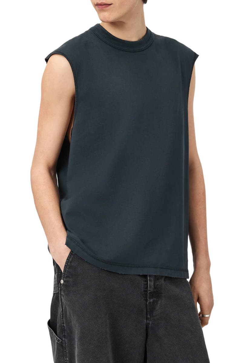 AllSaints Cole Sleeveless Crewneck T-Shirt, Alternate, color, Washed Black
