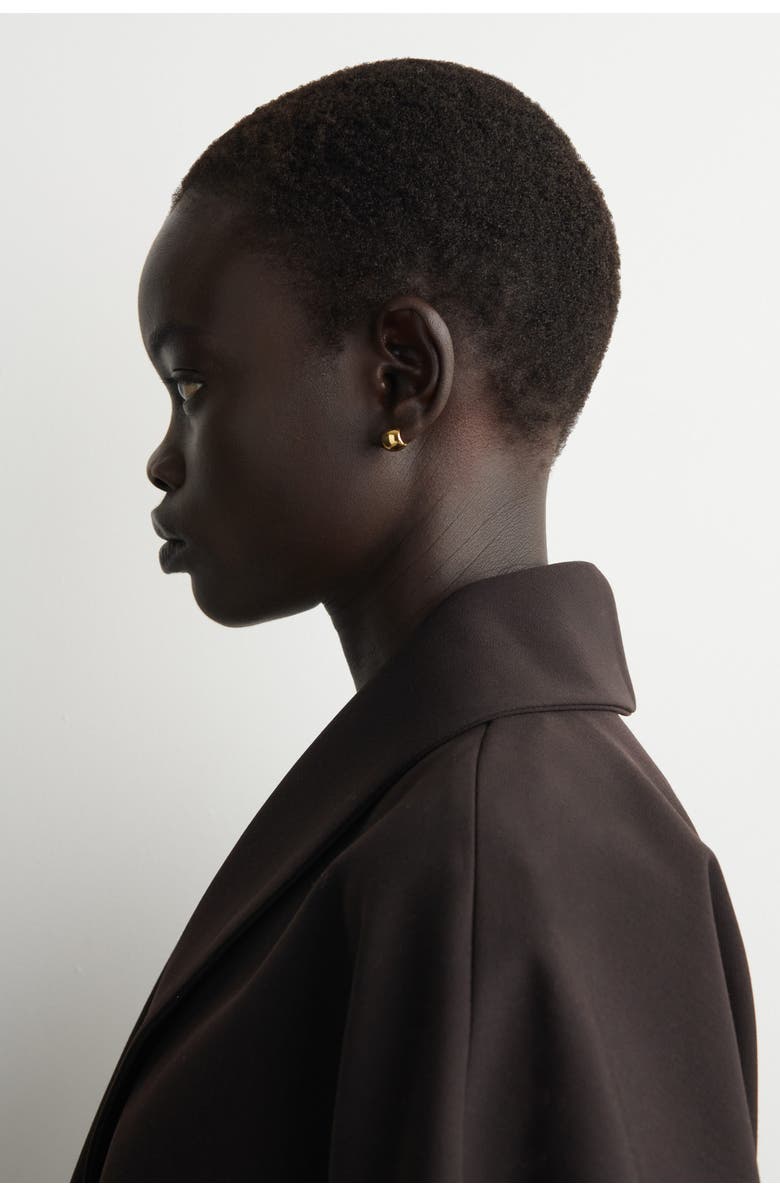 COS Mini Half-Hoop Earrings, Alternate, color, Gold