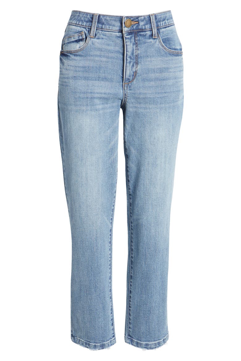 Logan 'Ab'Solution High Waist Ankle Slim Straight Leg Jeans, Alternate, color, LIGHT BLUE ARTISANAL