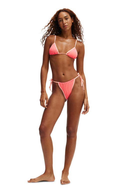 Cotton On Body Micro Slider Triangle Bikini Top In Pink