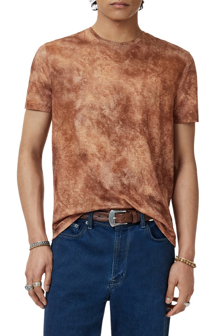 Campana Regular Fit Linen T-Shirt, Alternate, color, CAMEL