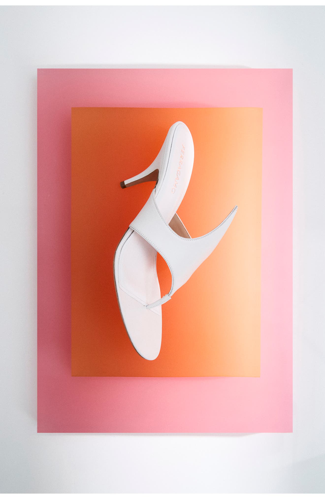 FERRAGAMO Fiamma Sandal, Alternate, color, Bianco/ Biscotto