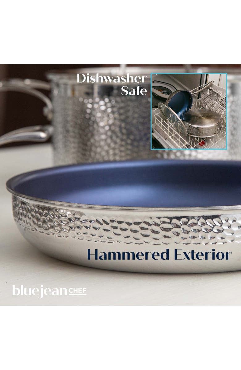 Blue Jean Chef 3-Piece Stainless Steel Cookware Set, Alternate, color, Silver