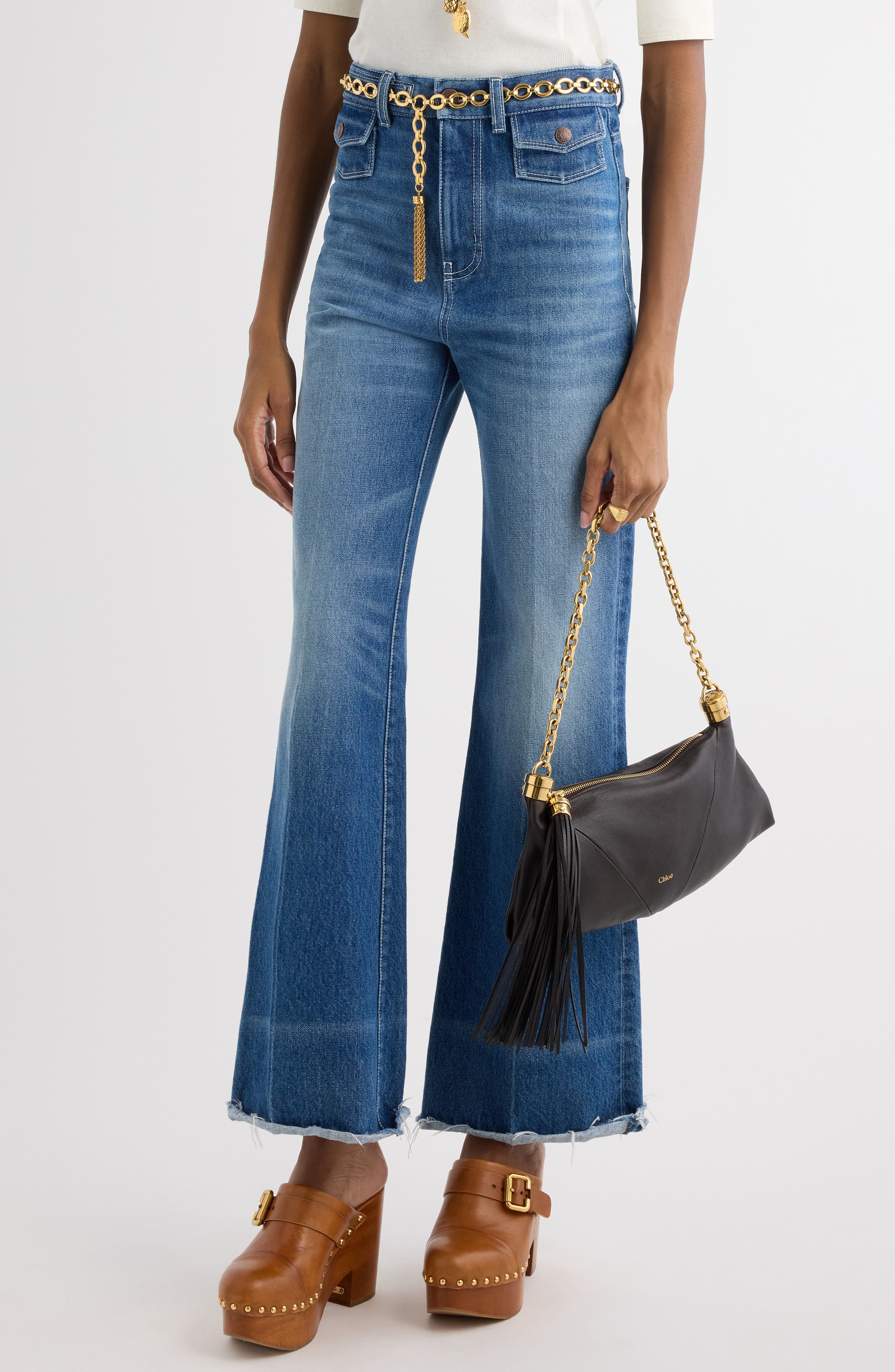 Chloé Small Foulard Shoulder Bag, Alternate, color, 