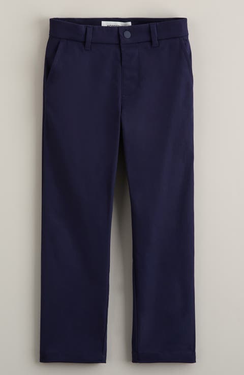 Kids' Flat Front Twill Chinos