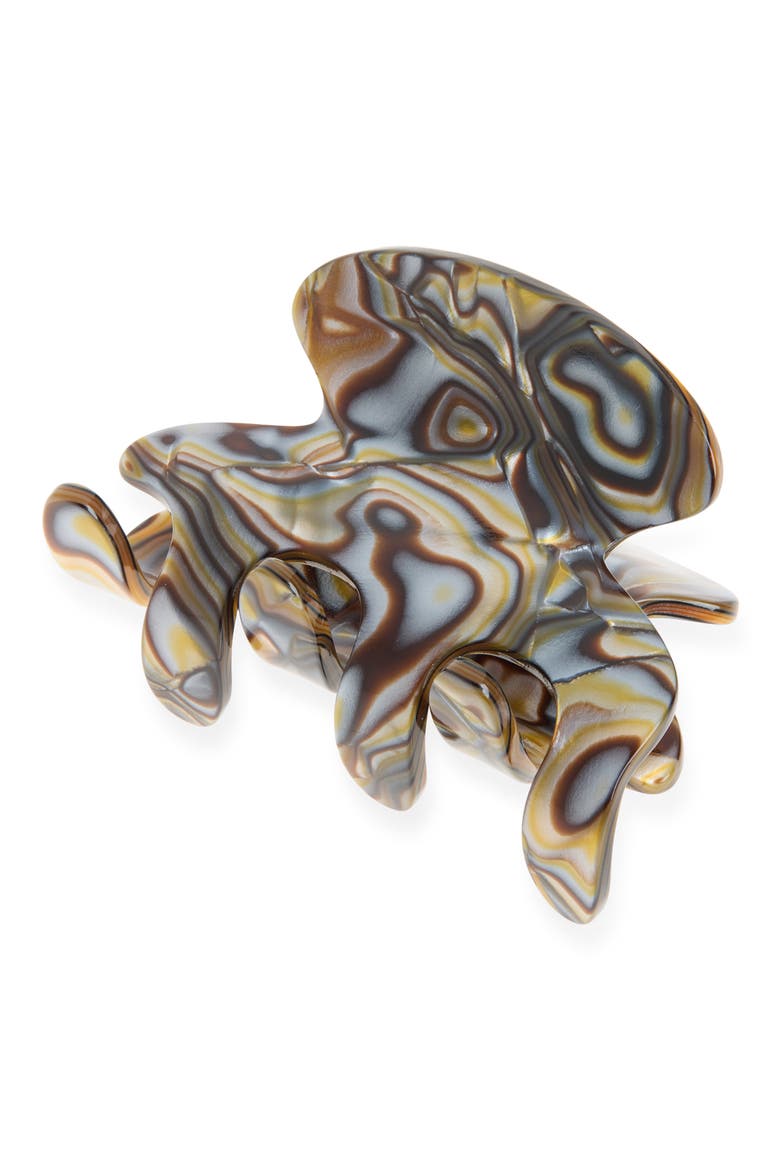 Form Small Claw Hair Clip, Main, color, ONYX