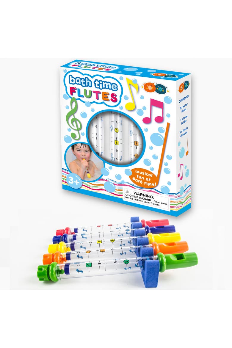 Bath Time Water Flutes, 5 Pieces, Kid 3+, Alternate, color, Multicolored