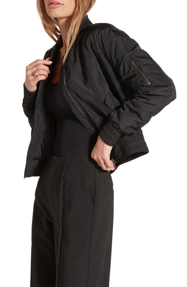 WISHLIST Cropped Bomber Jacket, Alternate, color, 