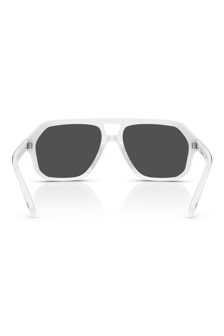Kids' 50mm Irregular Sunglasses, Alternate, color, BLUE / DARK GREY