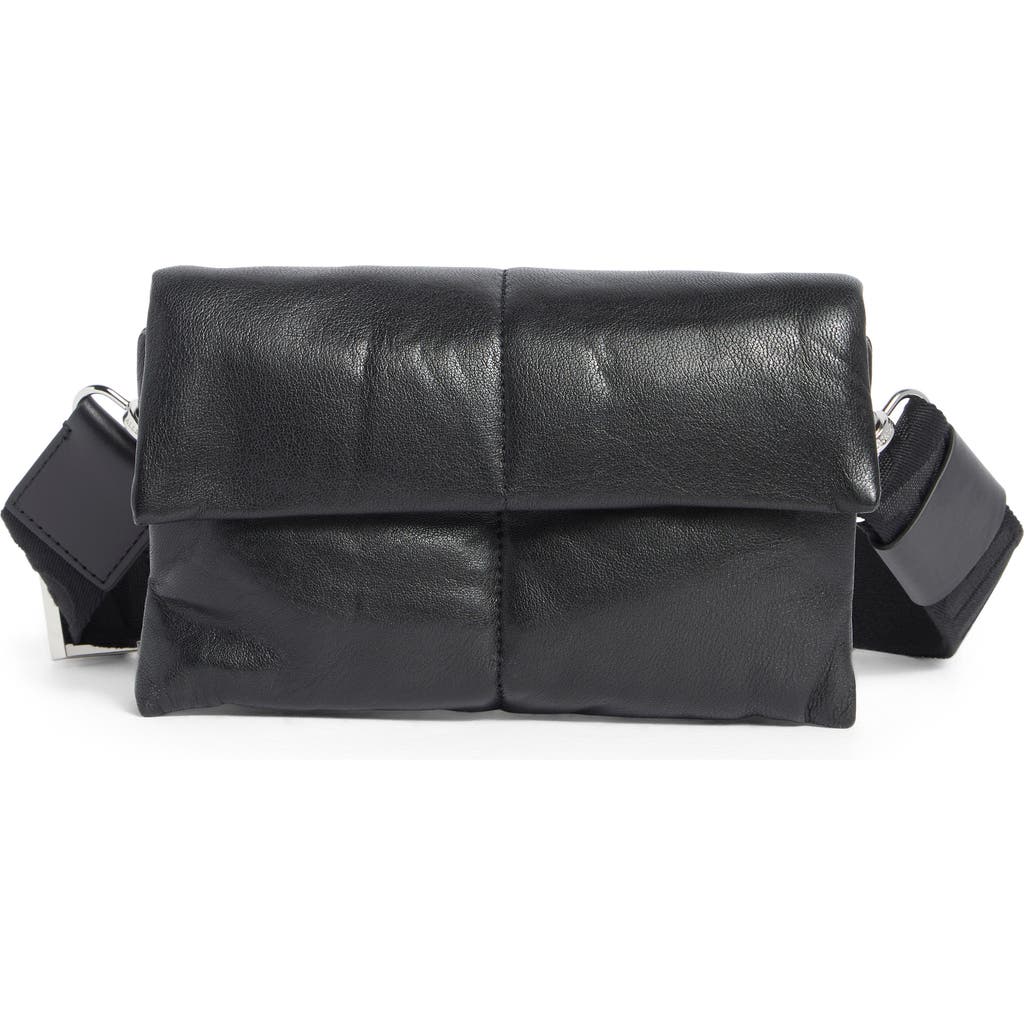 Allsaints Ezra Quilted Crossbody Bag In Black
