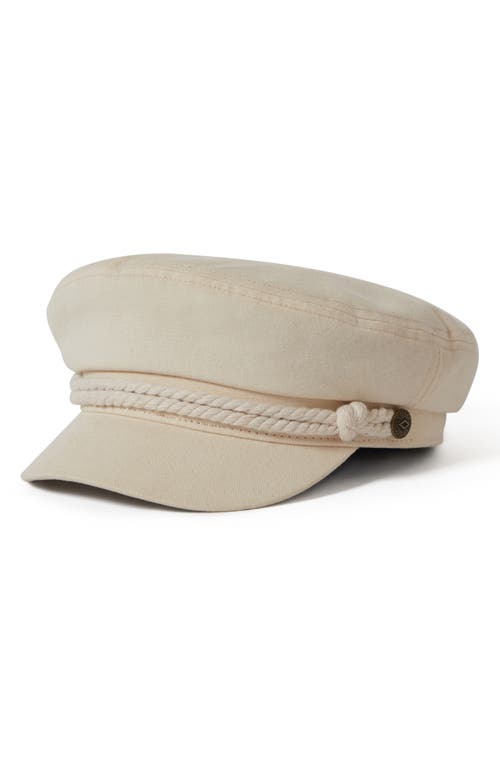 Brixton Fiddler Fisherman Cap In Egret White