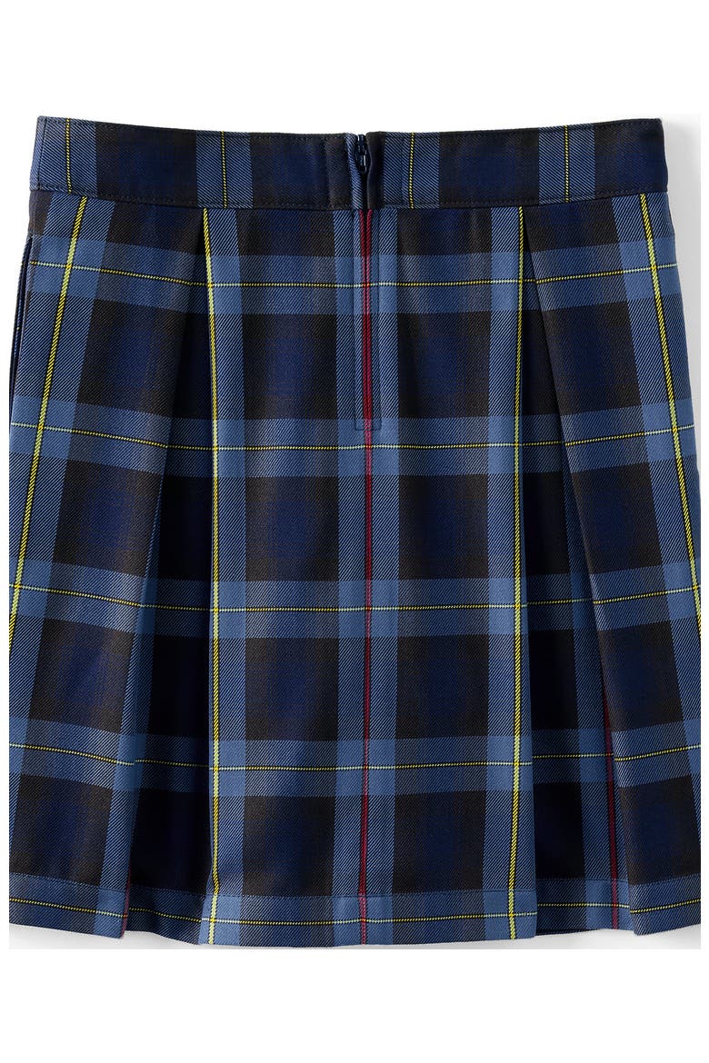 School Uniform Girls Plaid Skort Top of Knee, Alternate, color, French Blue Plaid