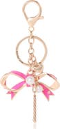 Juicy Couture Bow Charm Gold Keychain