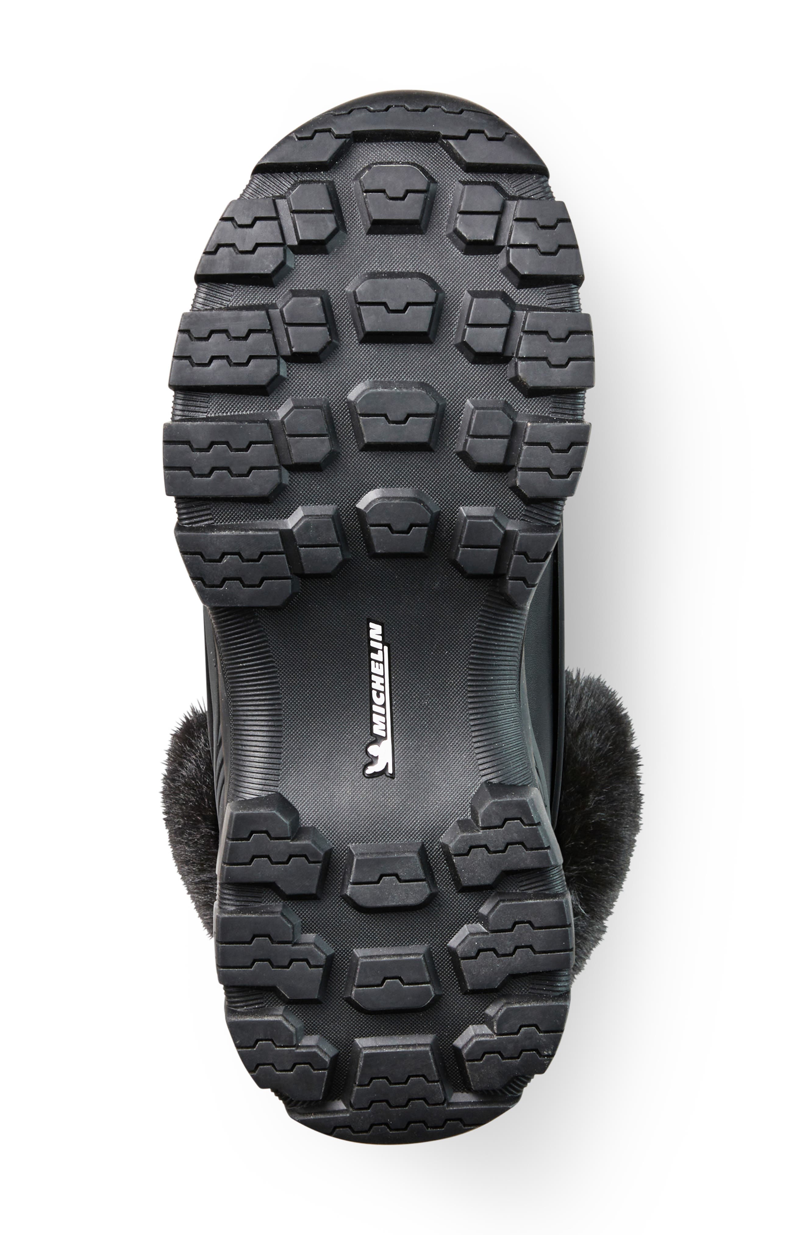 Cougar Union Faux Fur Cuff Lace-Up Boot, Alternate, color, 