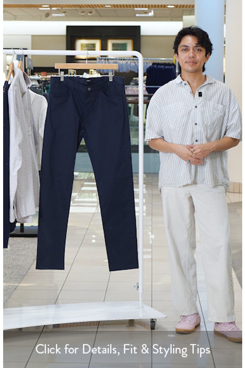 Raffi Soft Stretch Cotton & Lyocell Slim Leg Pants video