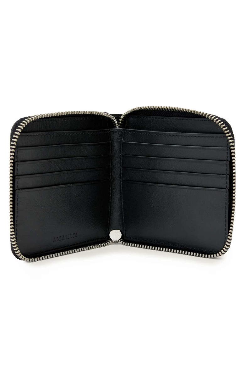 Arlo Leather Zip Wallet, Alternate, color, BITTER BROWN