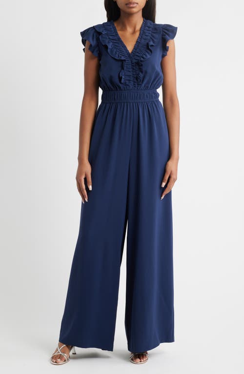 Vince Camuto Ruffle Neck Jumpsuit