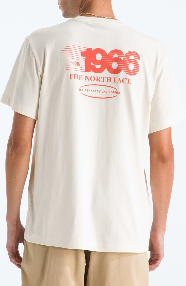 The North Face Logo Graphic Cotton T-Shirt, Alternate, color, White Dune
