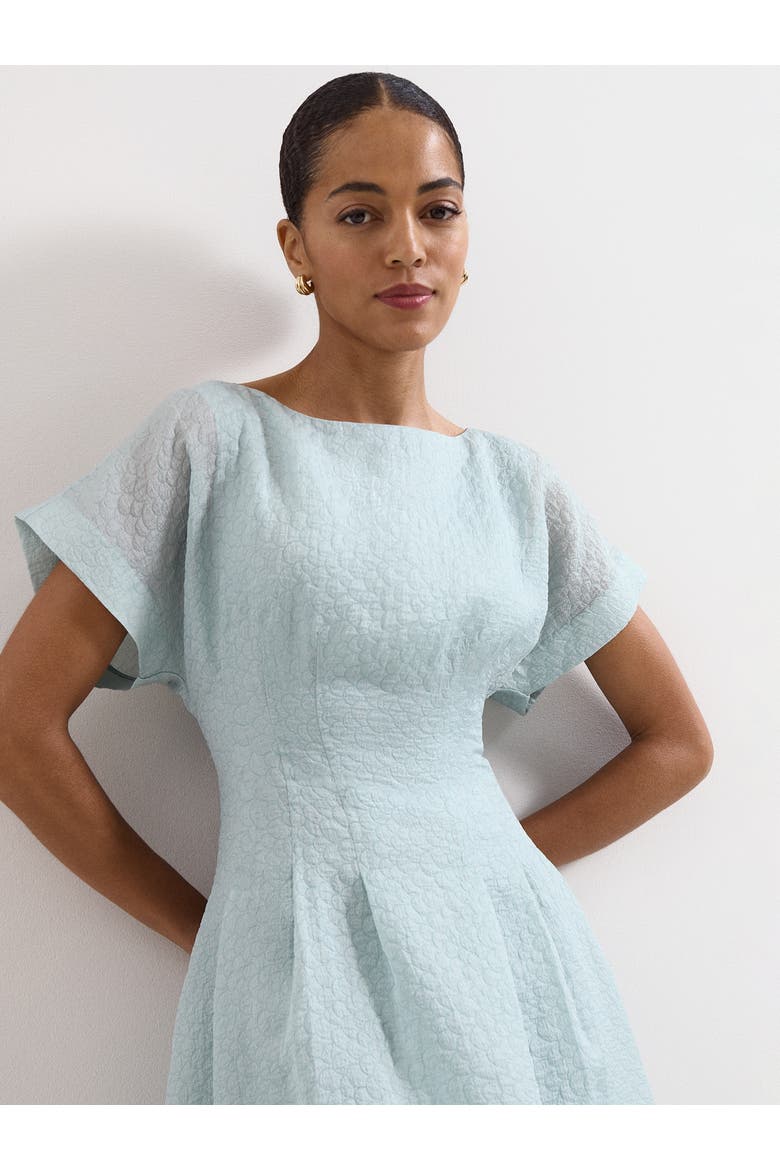 Laya Boat Neck Midi Dress, Alternate, color, Pale Blue