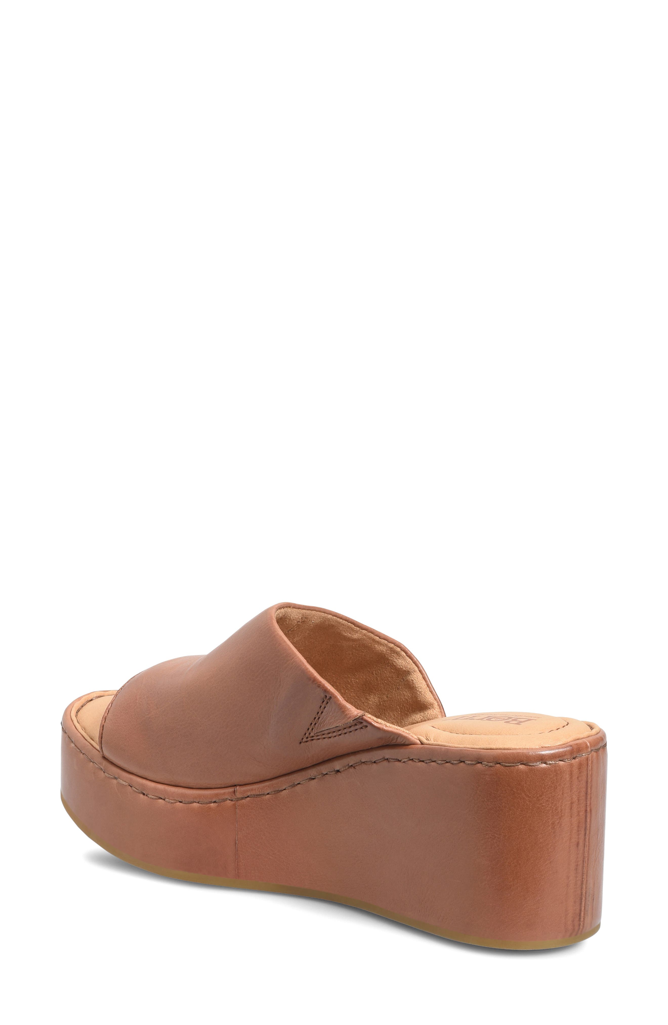 Børn Shilo Platform Sandal, Alternate, color, Brown Leather