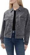 Silver Jeans Co. '90s Leopard Print Denim Trucker Jacket