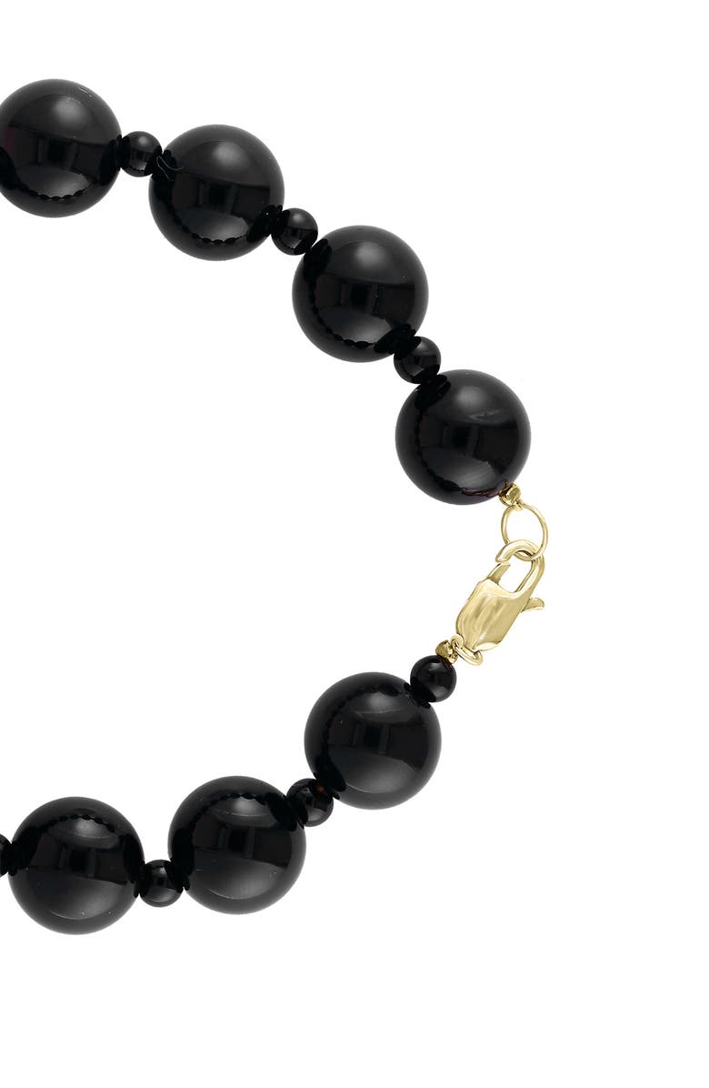 EFFY 14K Yellow Gold Onyx Bracelet, Alternate, color, Black