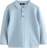 NEXT Kids' Cable Polo Sweater