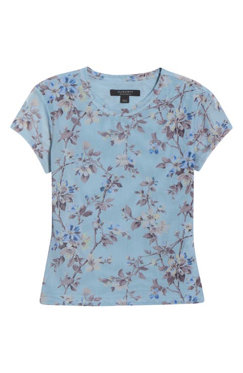 Ellie Floral Mesh T-Shirt