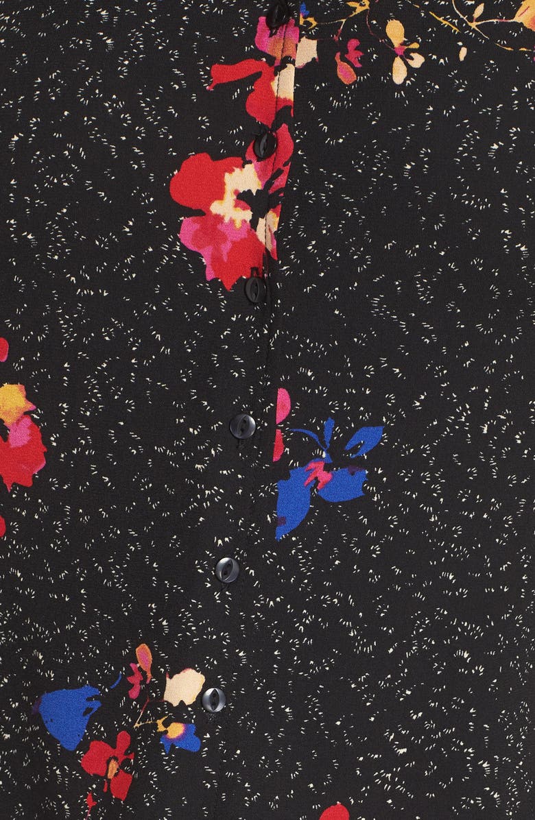 BP. Button Front Print Blouse, Alternate, color,