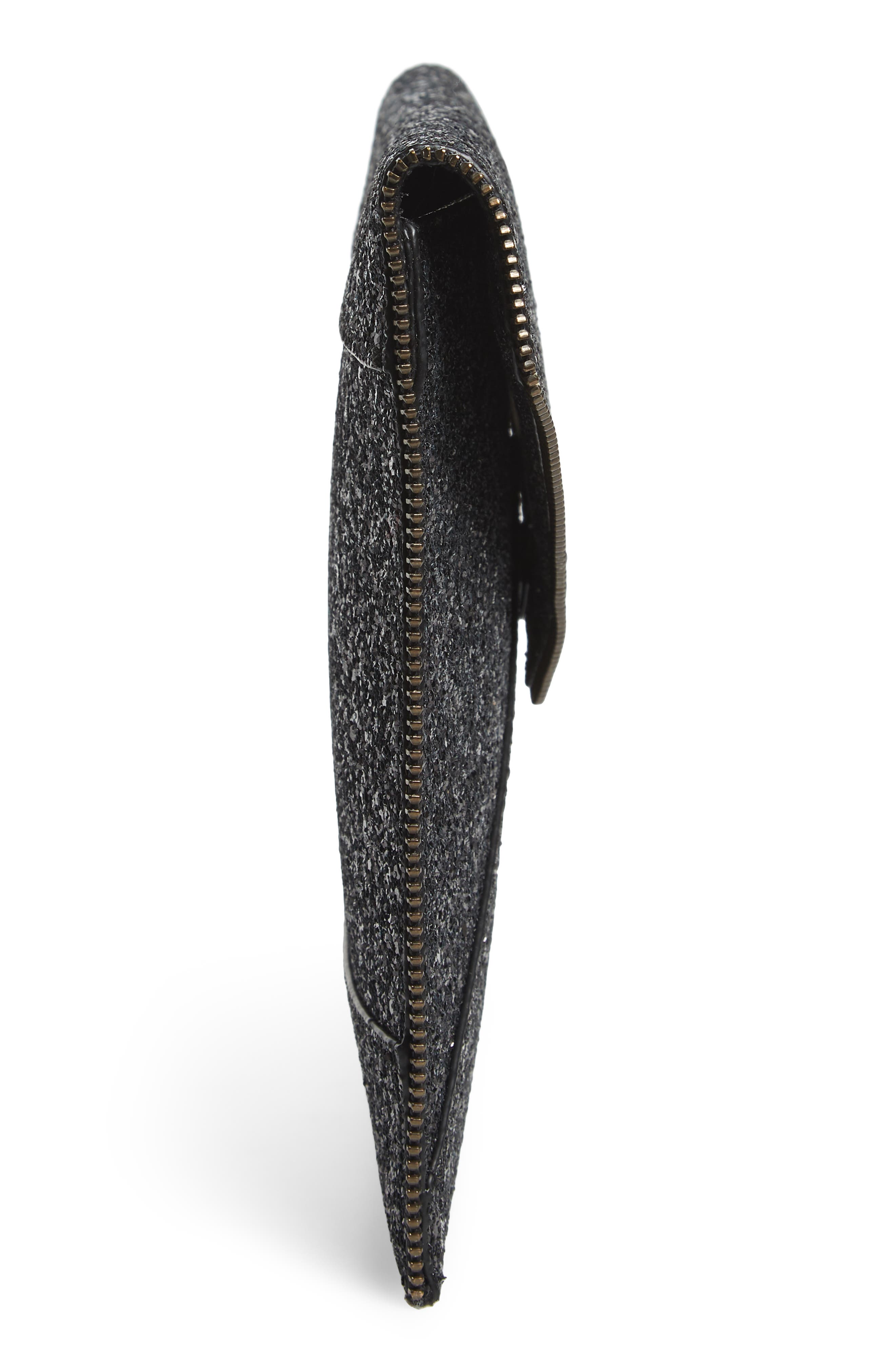 Leo Glitter Clutch, Alternate, color, BLACK MULTI