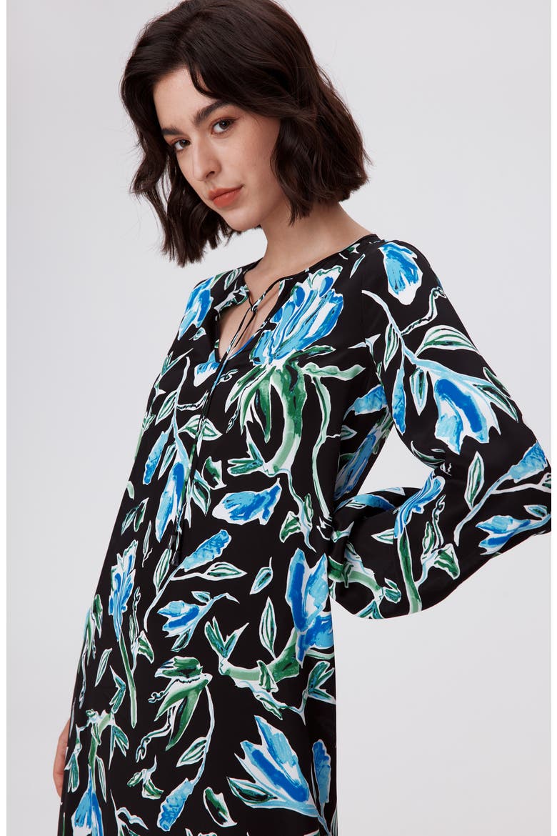 Vandy Floral Long Sleeve Maxi Dress, Alternate, color, TULIP FIELDS BLUE LG
