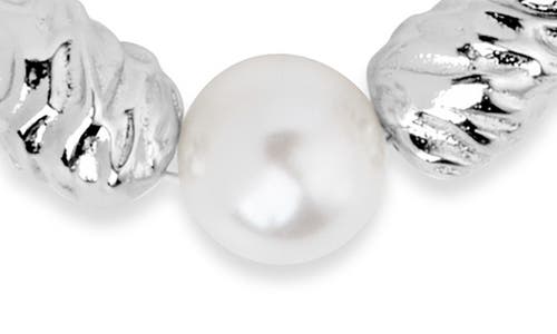 Sterling Forever Sylvie Cultured Pearl Paper Clip Chain Necklace