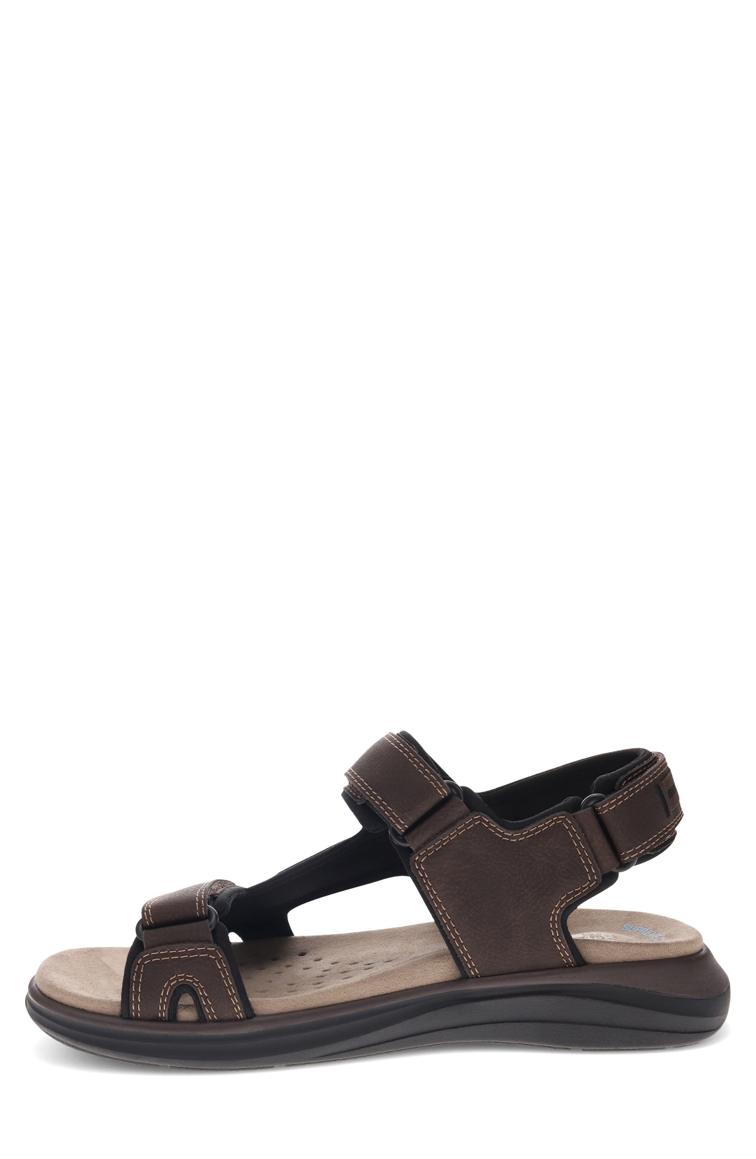 Bradburn Double Strap Comfort Sandal, Alternate, color, DARK BROWN