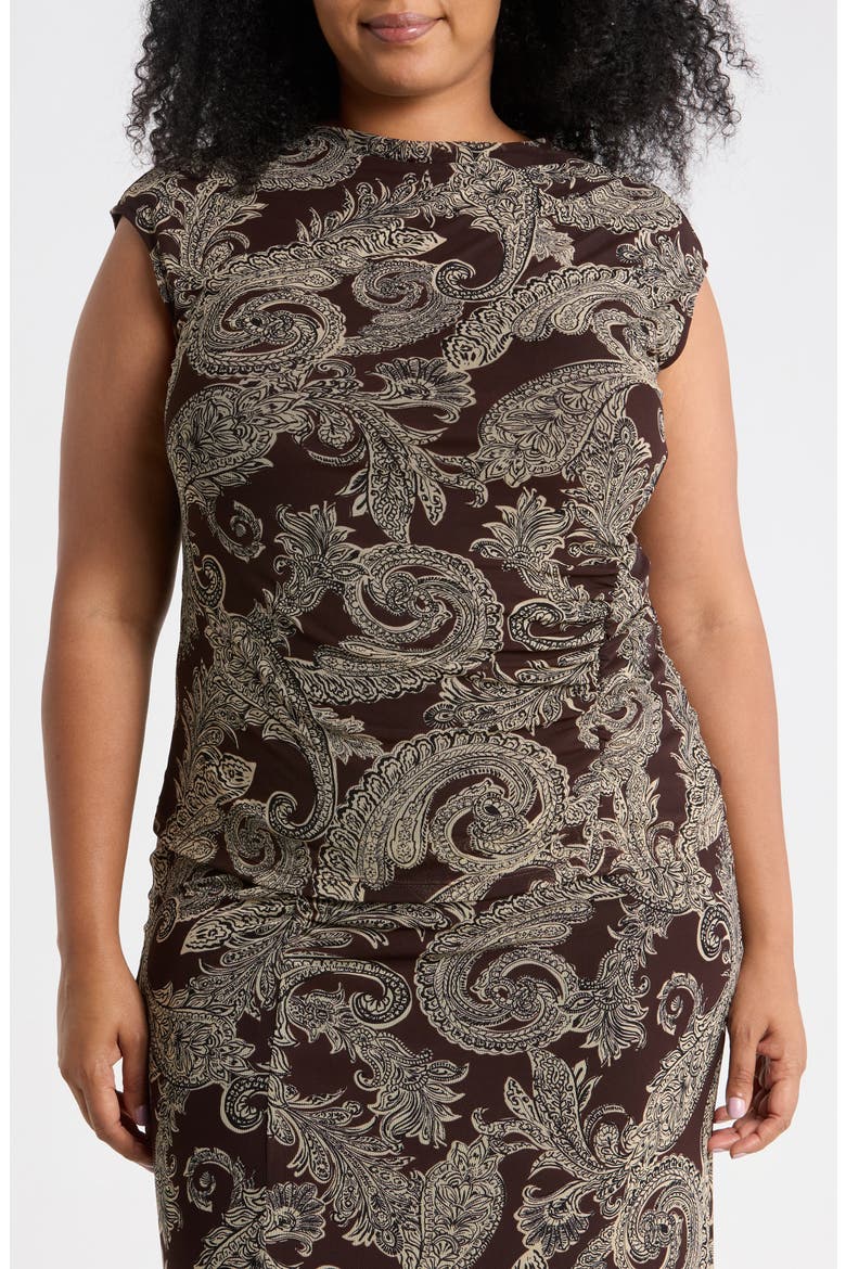 On the Way Sleeveless Top, Main, color, BAILEY CHIP BROWN