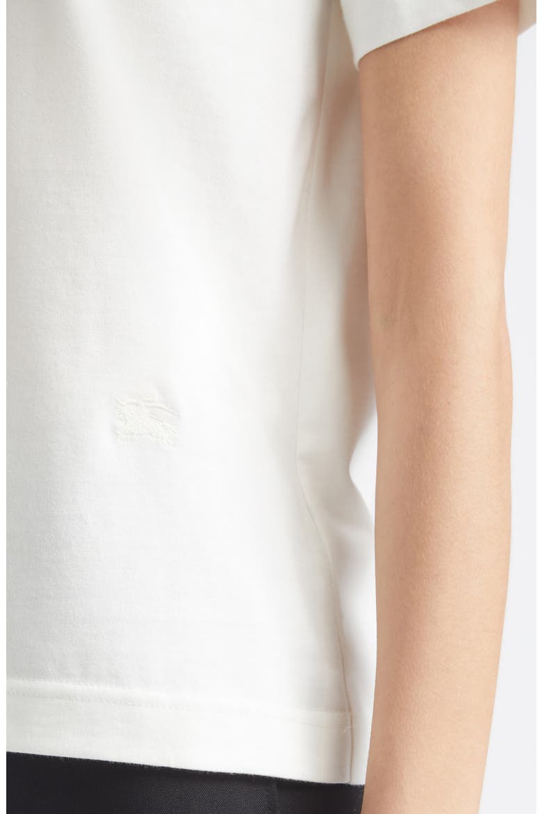 Frankie Bow Tie Cotton T-Shirt, Alternate, color, CHALK
