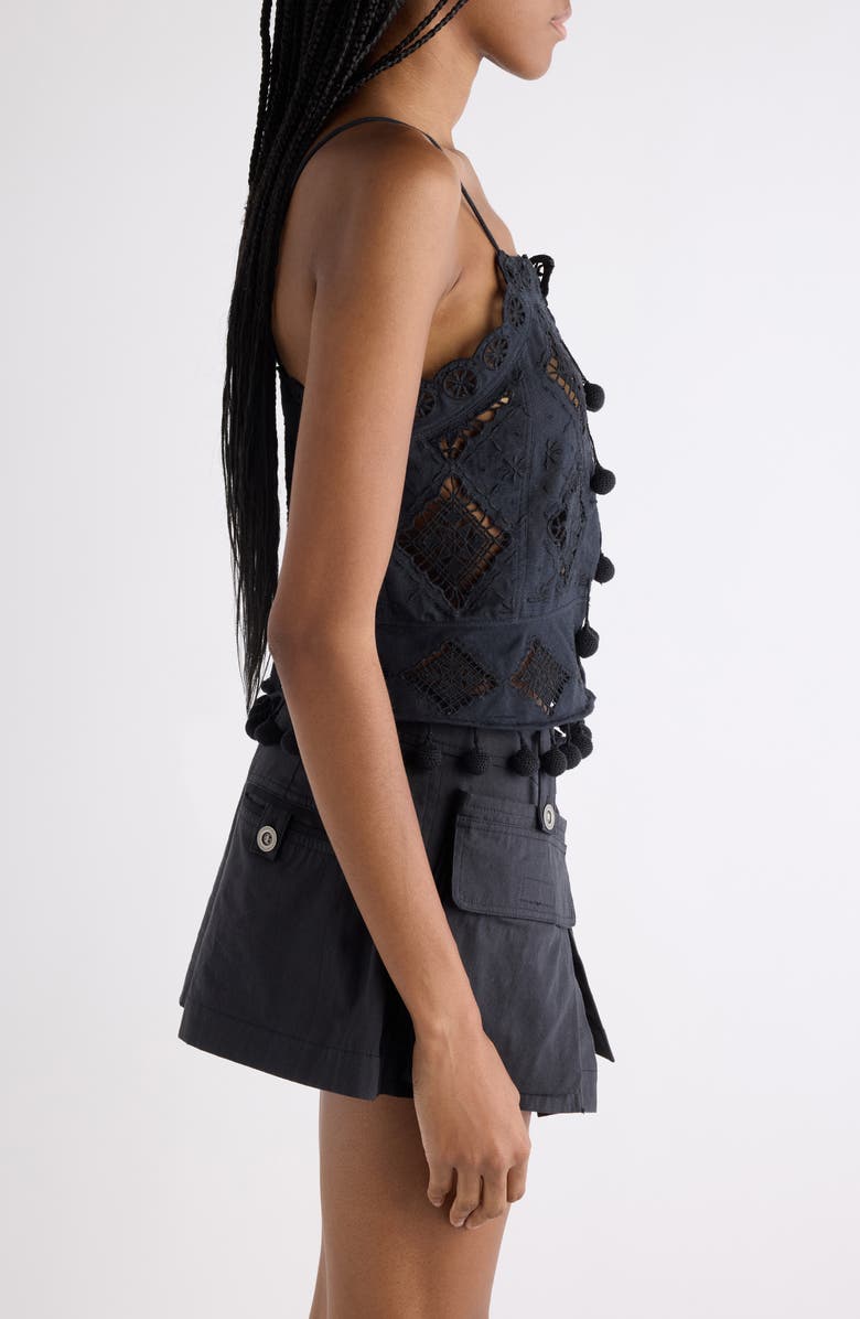 Isabel Marant Nelssy Tank, Alternate, color, Black