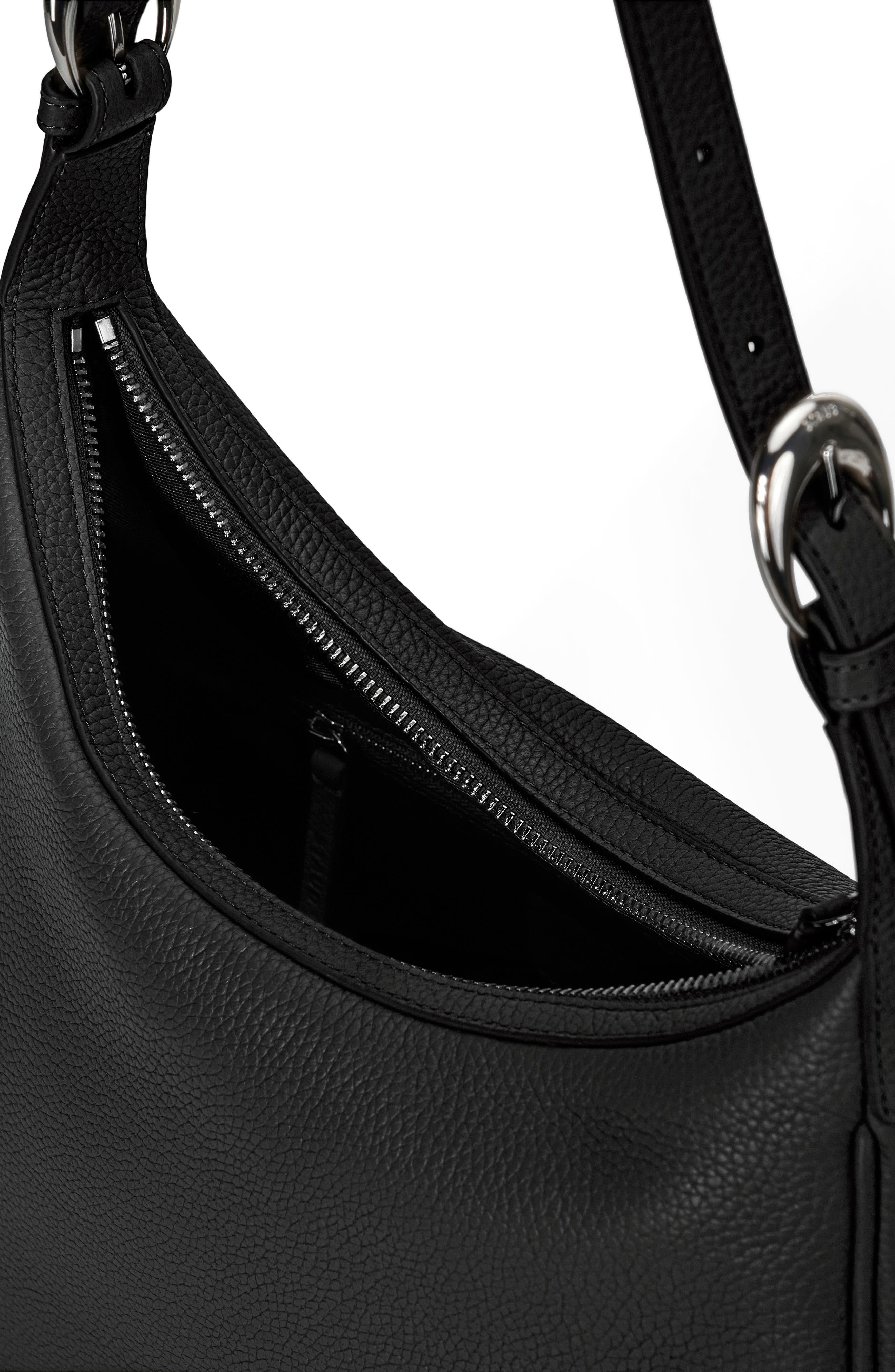 STAUD Pine Leather Hobo Bag, Alternate, color, 