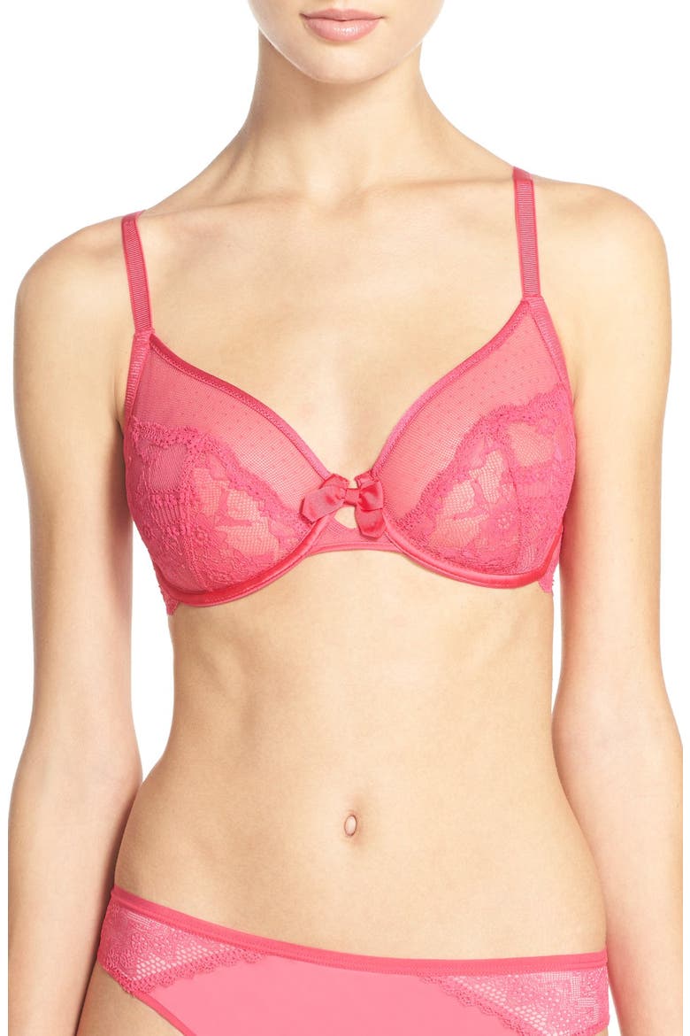 Chantelle Intimates 'Idole' Underwire Bra, Main, color, RASPBERRY