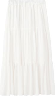 MANGO TEEN Tiered Maxi Skirt