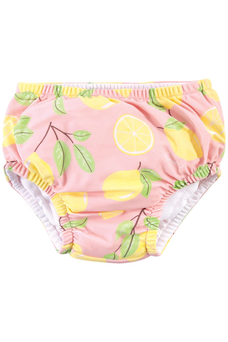 Pool-Ready Diaper Bottoms, Alternate, color, Pink Lemons