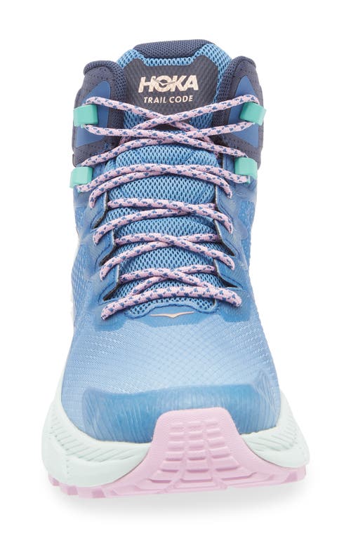 Hoka Trail Code Gtx Gore-tex® Water-repellent Hiking Boot In Foggy Night/aqua Breeze