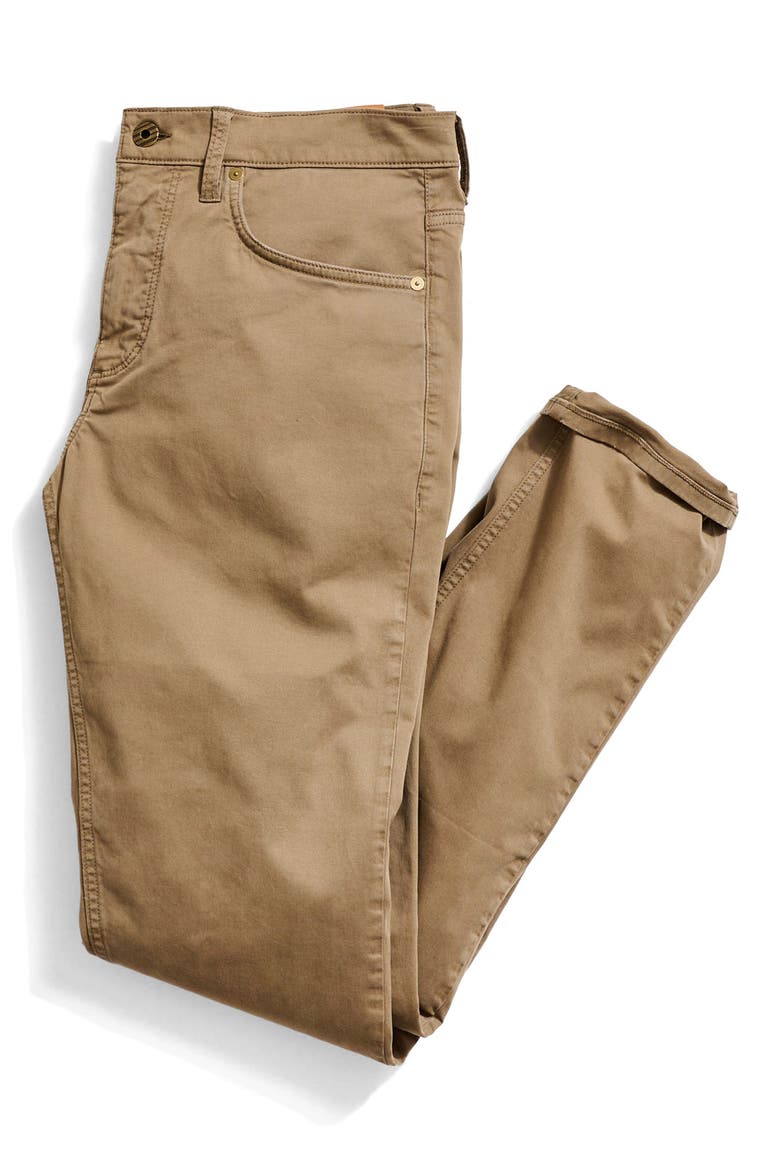 Cochran Stretch Cotton Five Pocket Pants, Alternate, color, MOSS GREEN
