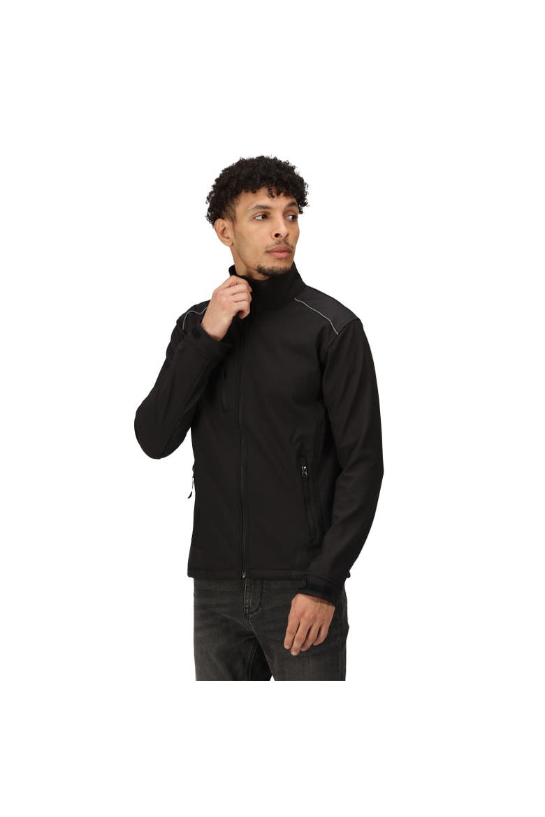 Sandstom Workwear Softshell Jacket, Alternate, color, Black and Black