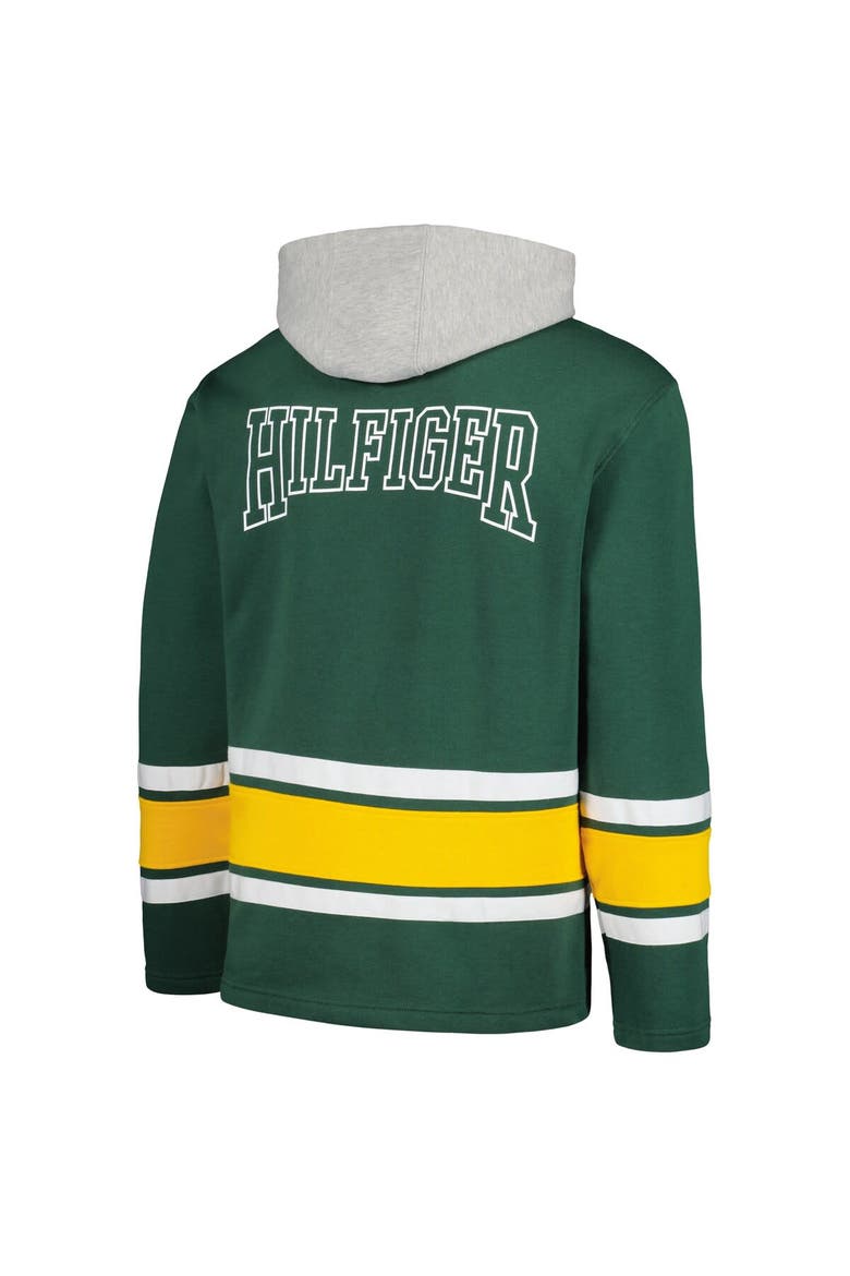 Men's Tommy Hilfiger Green Green Bay Packers Ivan Fashion Pullover Hoodie, Alternate, color, Green