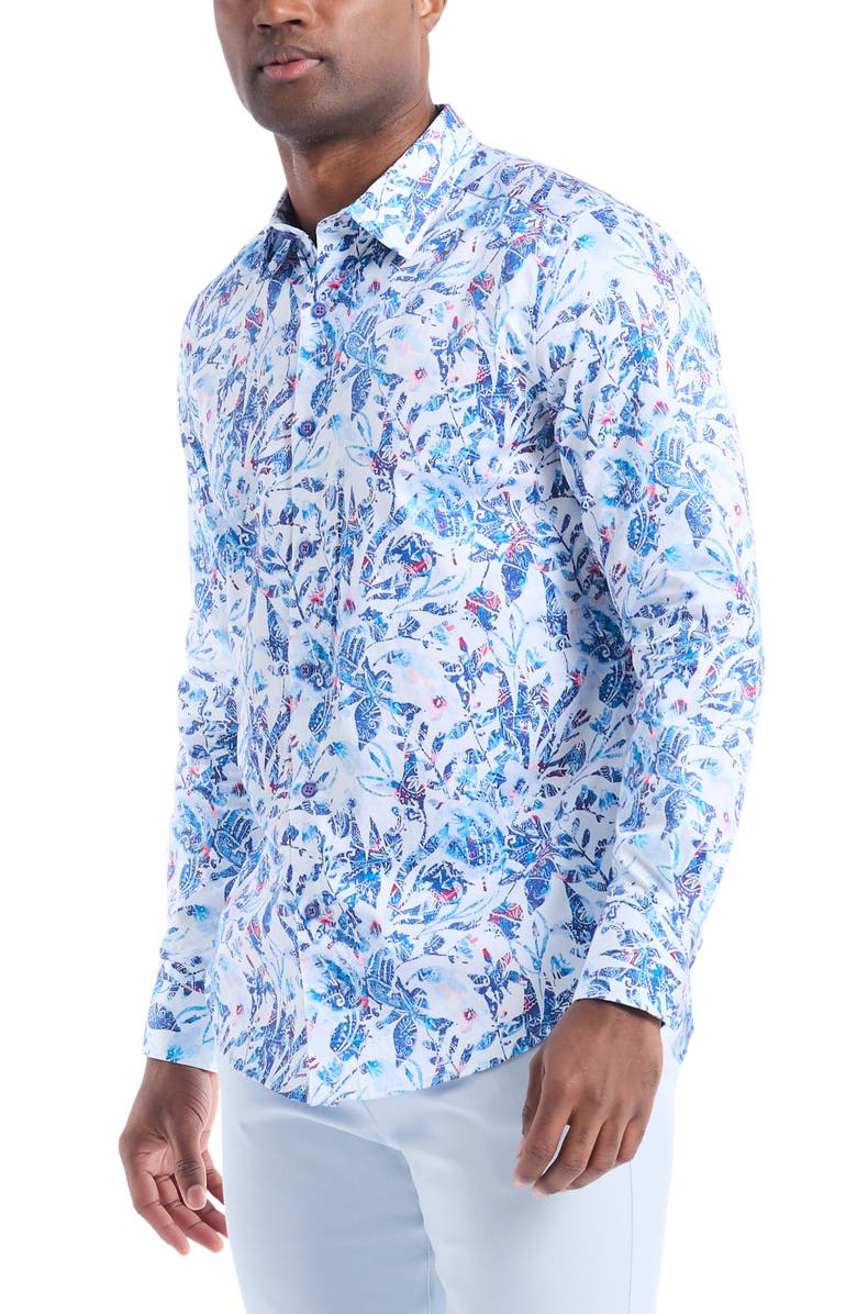 Robert Graham Long Sleeve Button Up Shirt, Alternate, color, Blue Multi