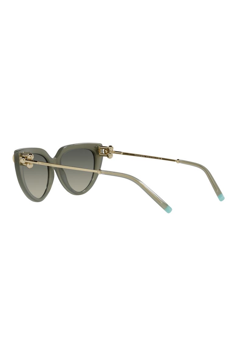 54mm Gradient Cat Eye Sunglasses, Alternate, color, OPAL GREEN