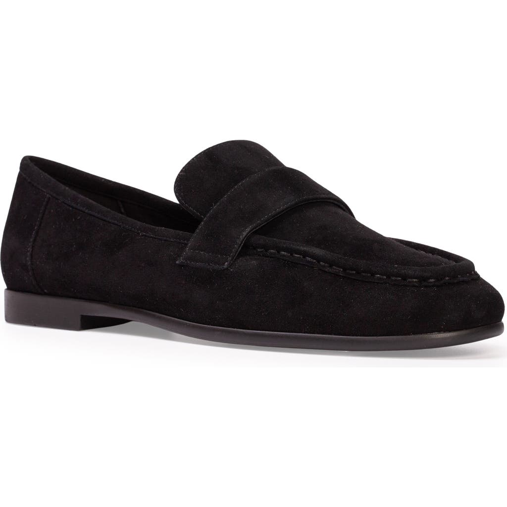 Black Suede Studio Arrow Loafer In Black Suede