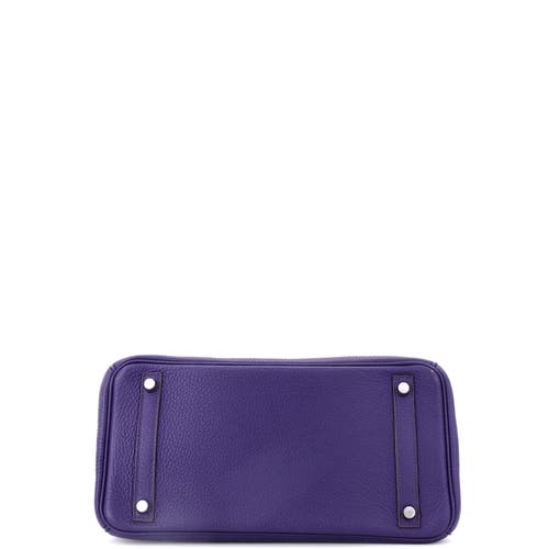 Pre-owned Hermes Hermes Birkin Handbag Purple Togo With Palladium Hardware 30 In Purple
