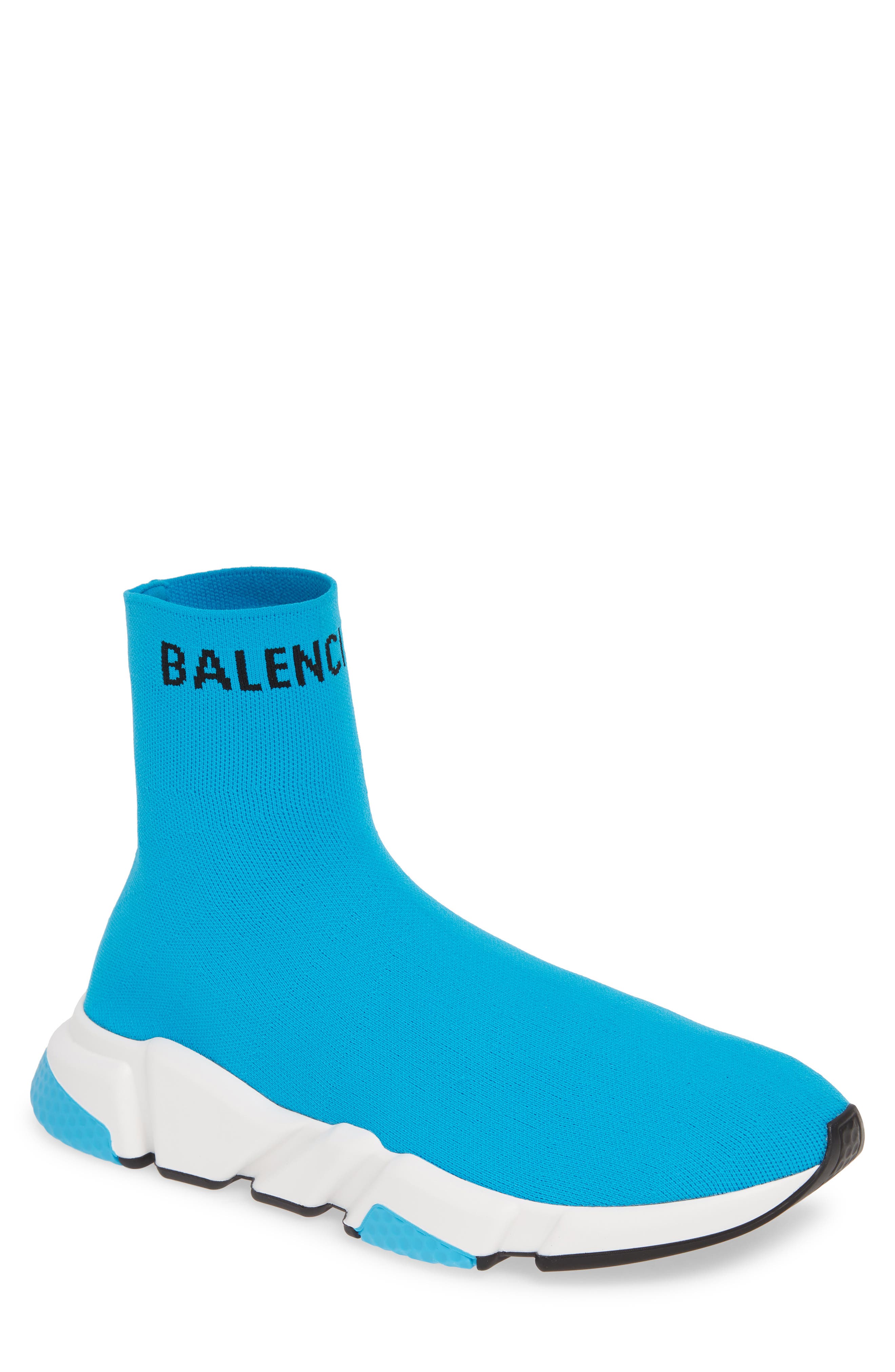 Speed Sock Slip-On, Main, color, TURQUOISE/ BLACK