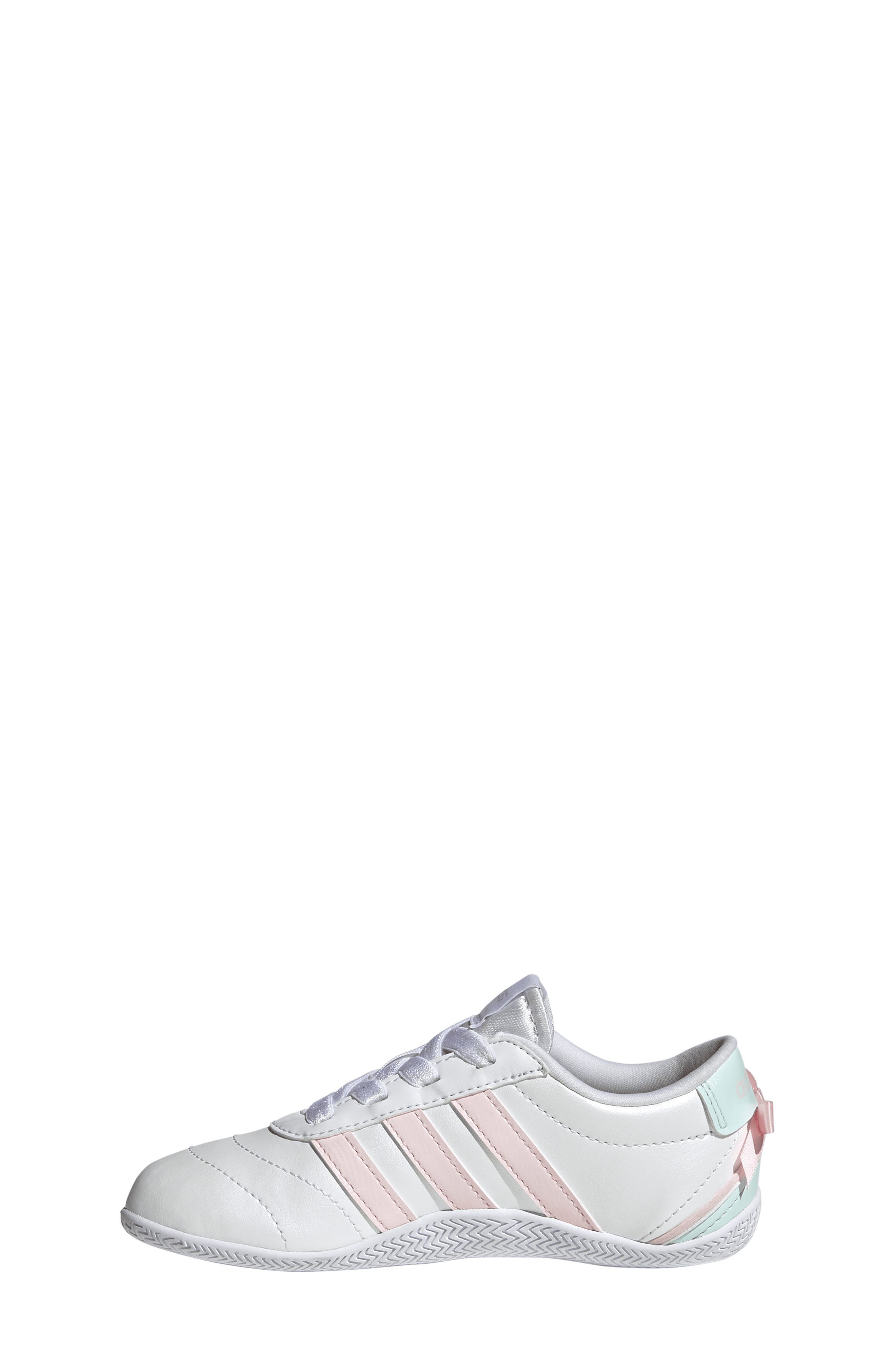 adidas Kids' Grand Court Lo Sneaker, Alternate, color, White/ Pink/ Halo Mint